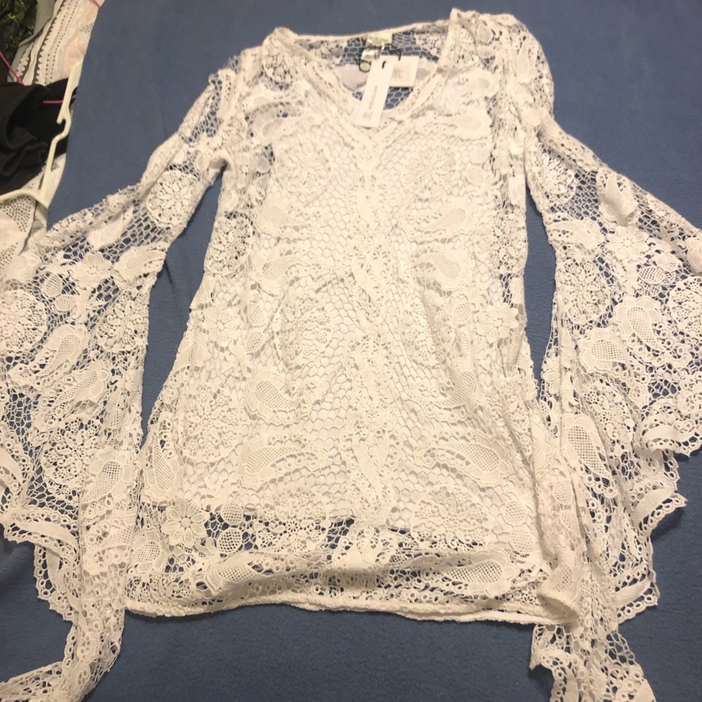 Miguelina, Mirage Paisley Allover Lace dress